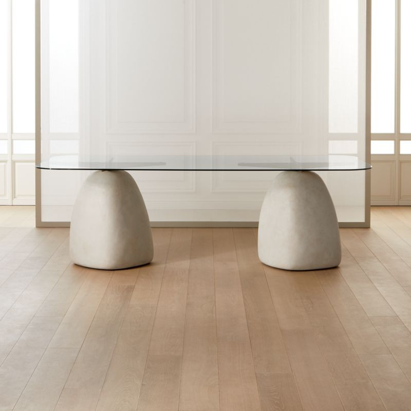Stone Ivory Rectangle Dining Table 95" + Reviews | CB2 | CB2