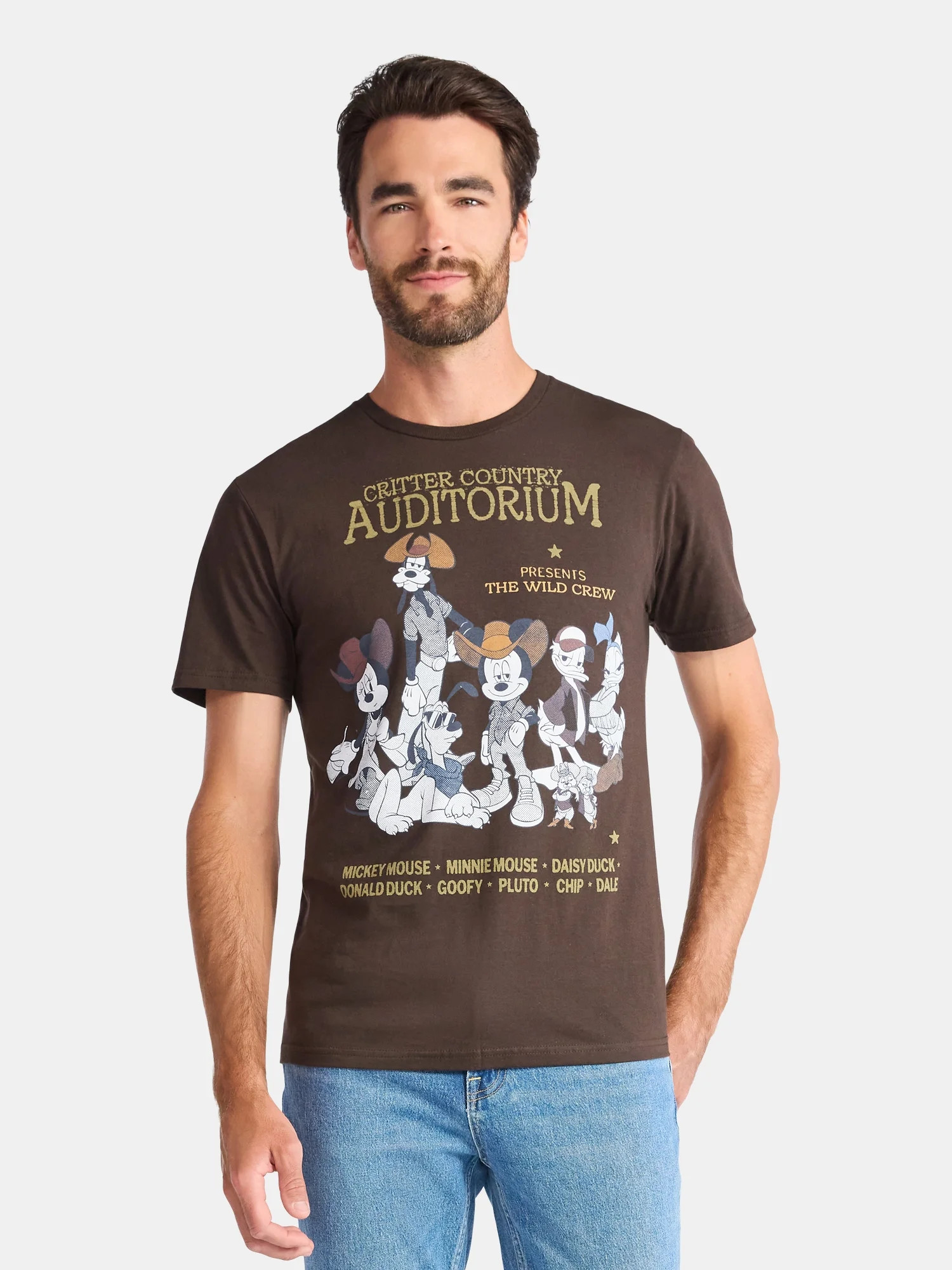 Disney Mickey and Friends Critter Country Men's and Big Men's Graphic Tee, Sizes S-3XL - Walmart.... | Walmart (US)