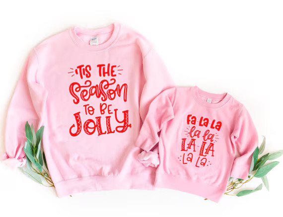 Christmas Mommy & Me Sweatshirts  Xmas Mommy  Me Sweaters  | Etsy | Etsy (US)