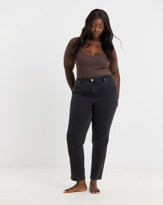 99 1 Black Comfort Stretch Slim Straight Jeans | Simply Be | Simply Be (UK)