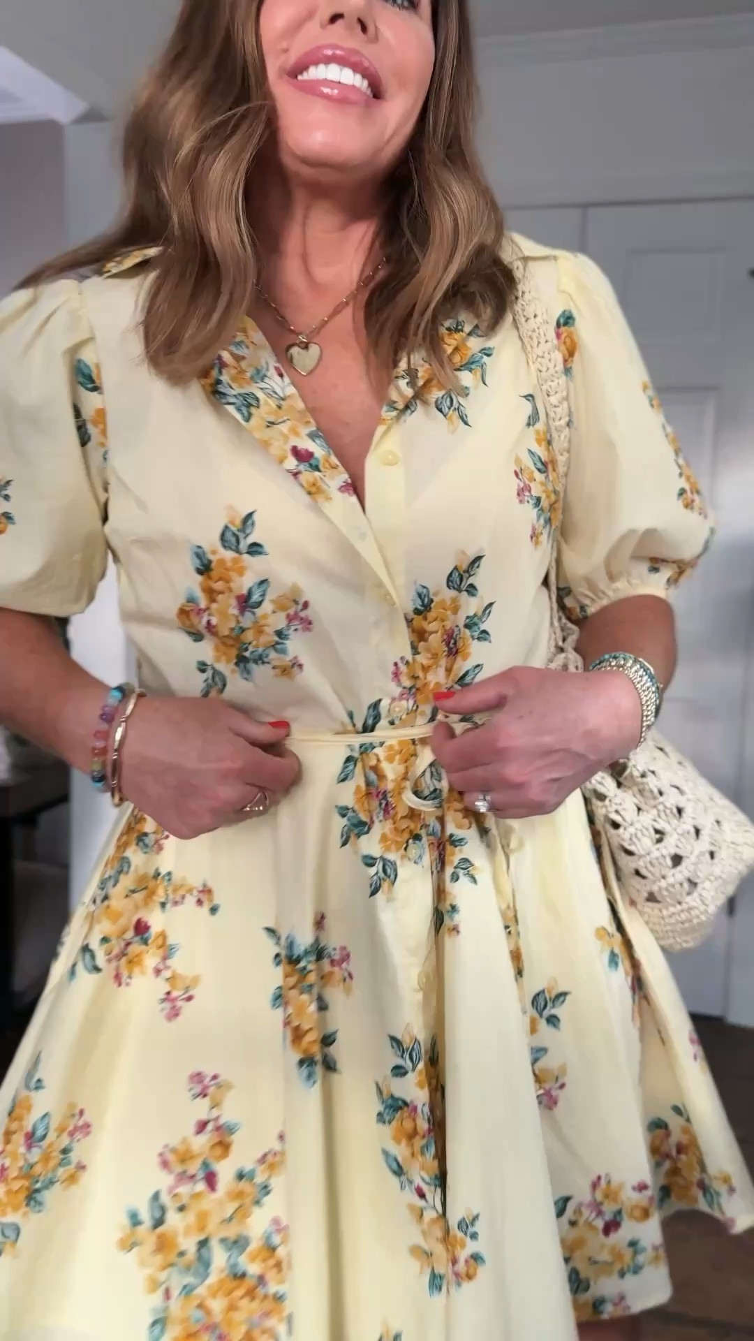 This beautiful dress is fully lined with a button front, elastic elbow length sleeves and pockets. 



#LTKootd #LTKSaleAlert #LTKOver40