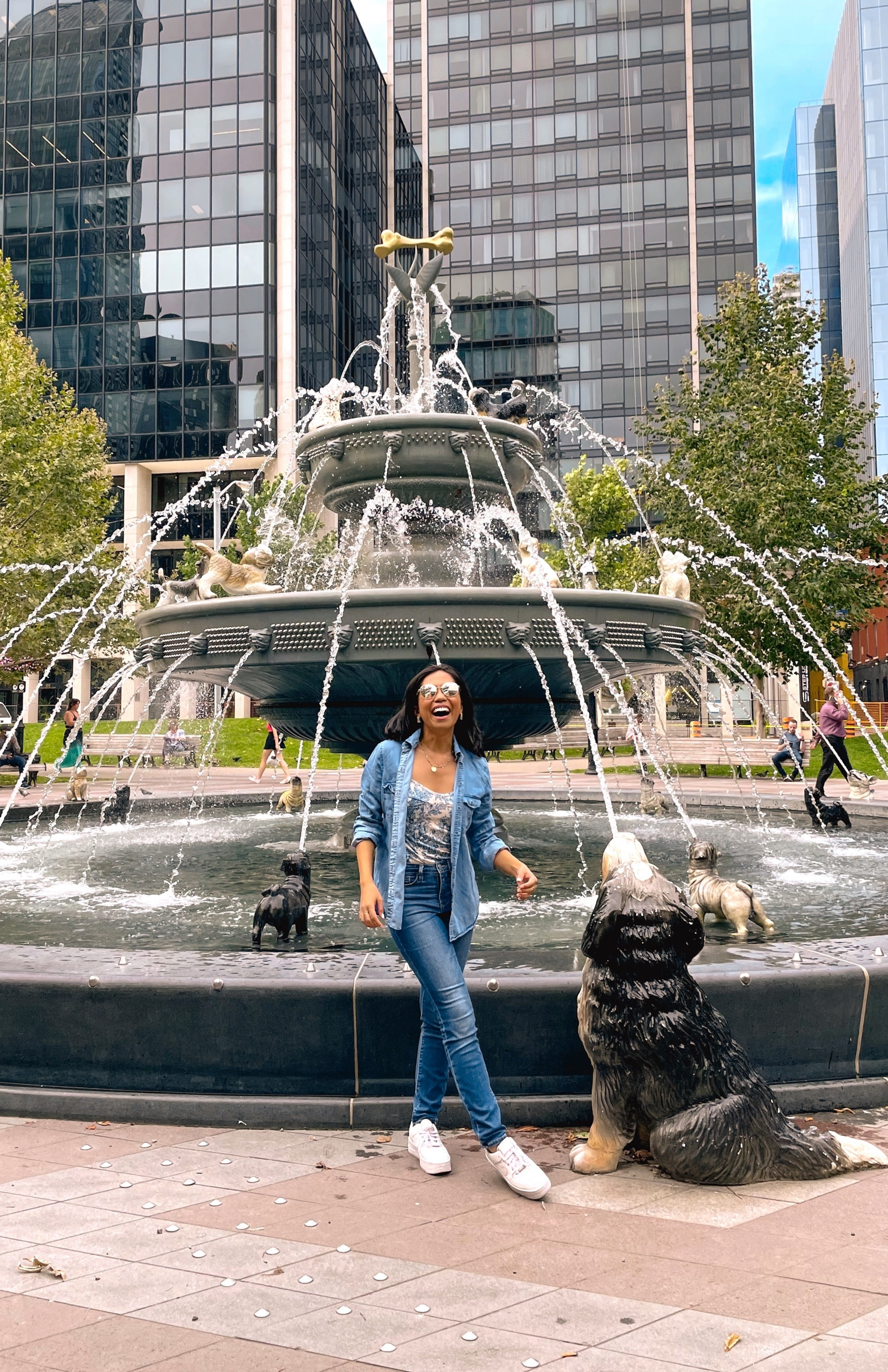 Mix different shades of denim with your outfit! I love combining different hues of blue to create a casual and fun outfit! I love wearing my blue printed bodysuit from Cider and it’s super affordable too! You can get your own with my post or direct link! 

#LTKtravel #LTKstyletip #LTKunder50