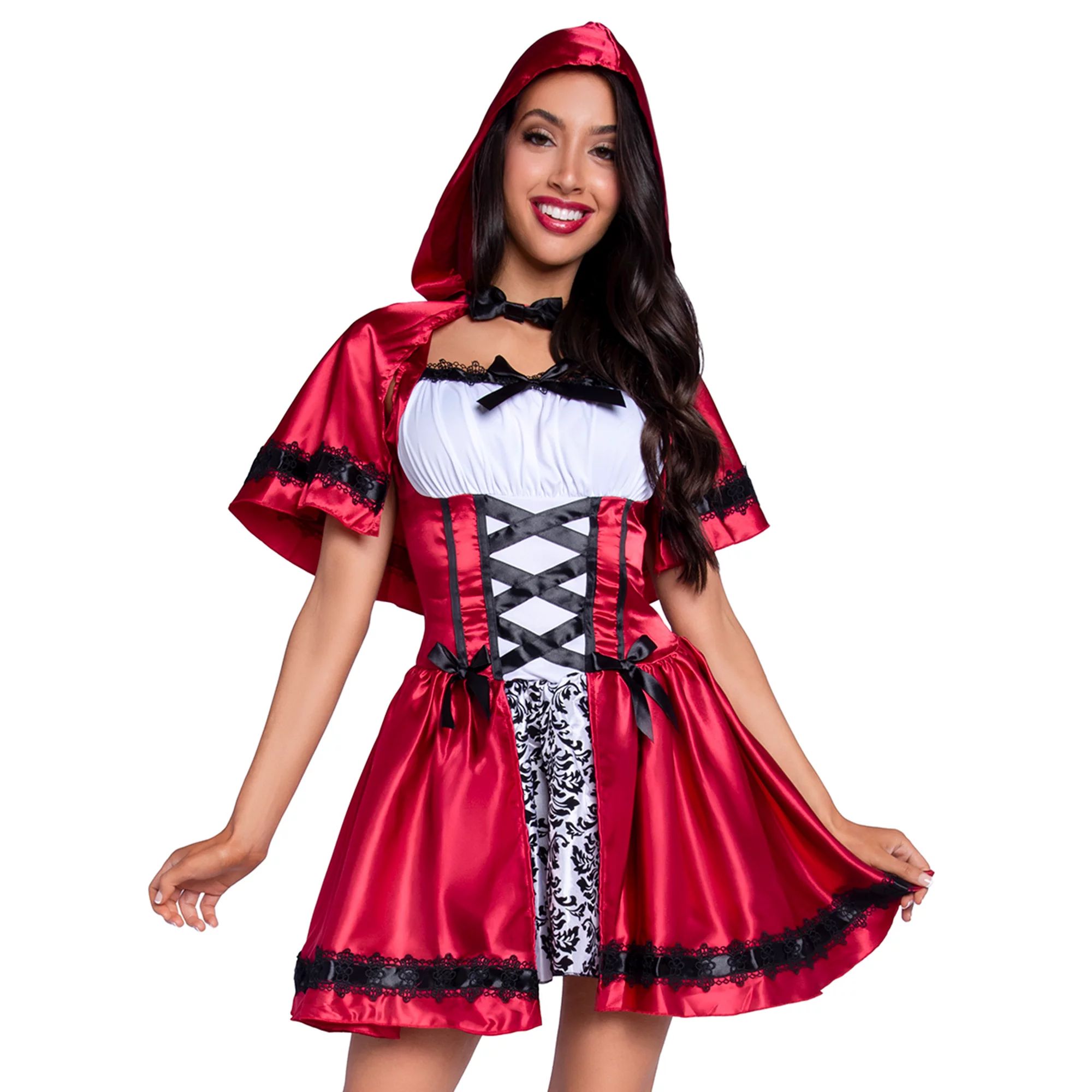 Wonderland Women's Halloween Gothic Red Riding Hood Fancy Dress Costume for Adult, Medium | Walmart (US)