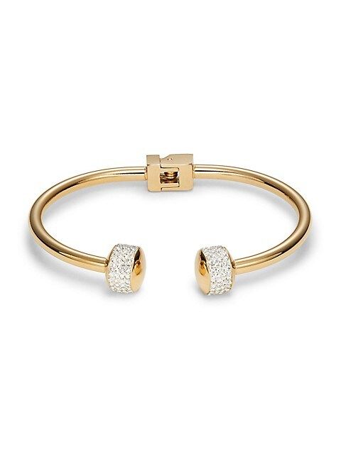 Luxe Rose Goldtone, Titanium & Crystal Cuff Bracelet | Saks Fifth Avenue OFF 5TH
