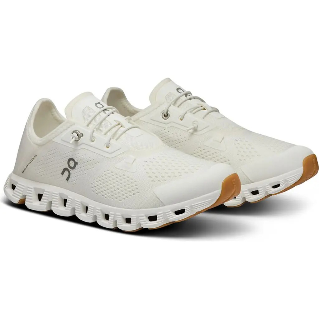 On Cloud 5 Coast Sneaker in Undyed White/White at Nordstrom, Size 10.5 | Nordstrom