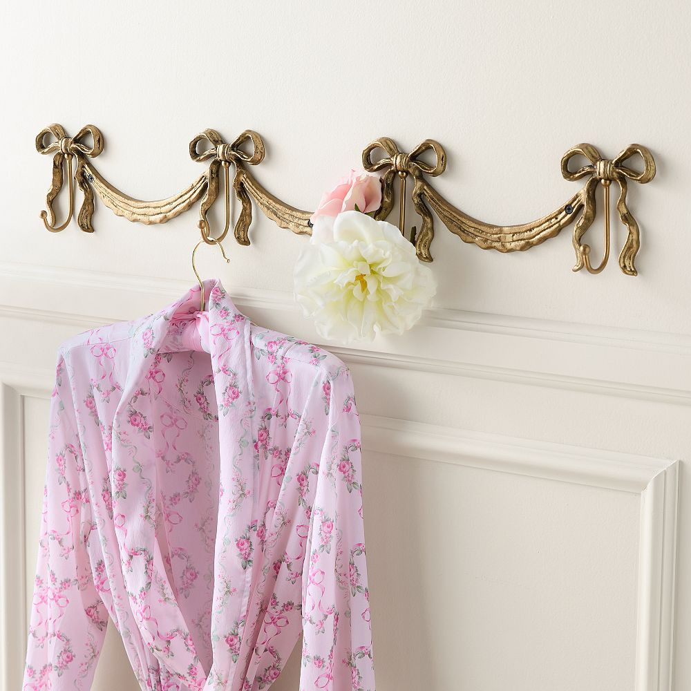 LoveShackFancy Bow Hook Rack (30") | Pottery Barn Teen