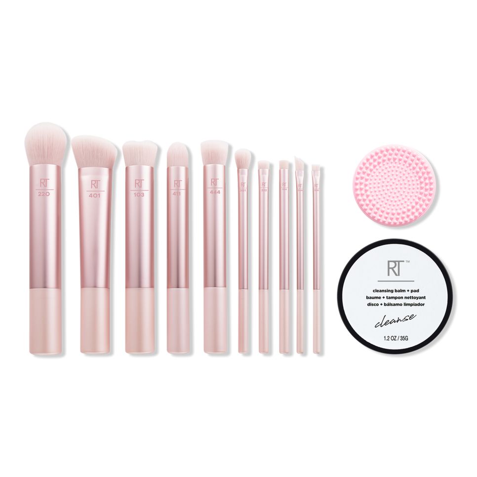 Shine of The Times 12-Piece Makeup Brush + Cleanse Gift Set | Ulta