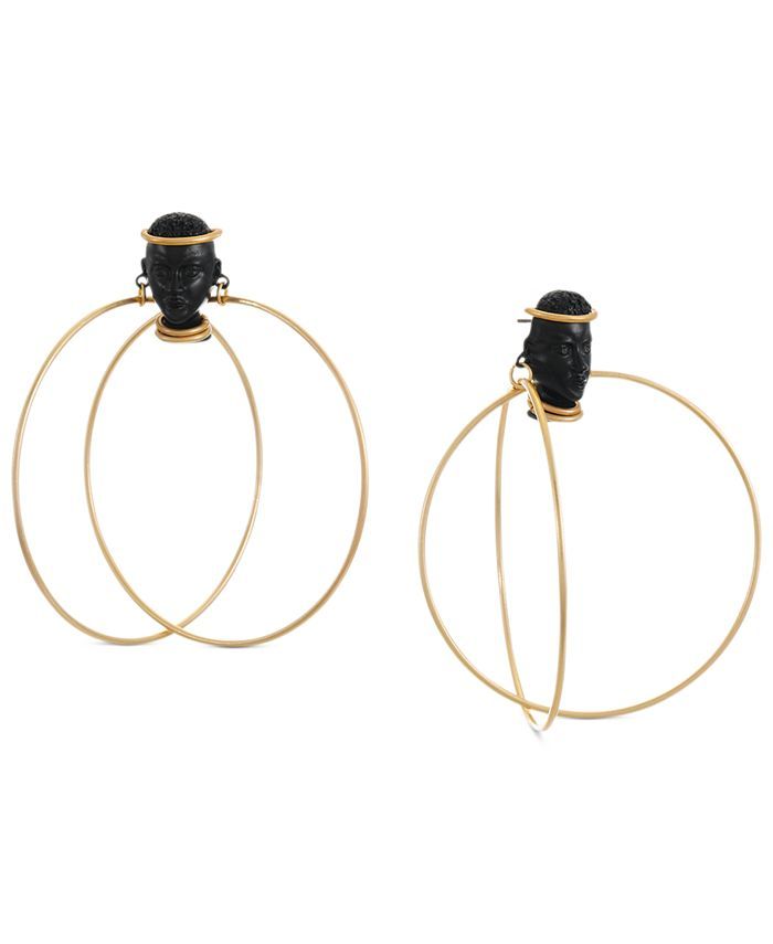 INC International Concepts Home by Areeayl Gold-Tone Mama Drop Hoop Earrings, Created for Macy's ... | Macys (US)