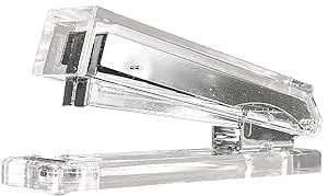Kantek Clear Acrylic Desk Stapler, Large Capacity Holds a Full Strip of Standard Staples, 1.4" x ... | Amazon (US)
