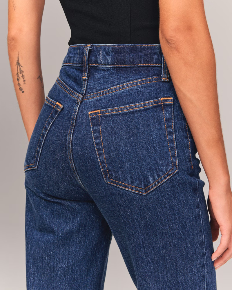 Women's Ultra High Rise 90s Straight Jean | Women's Bottoms | Abercrombie.com | Abercrombie & Fitch (US)