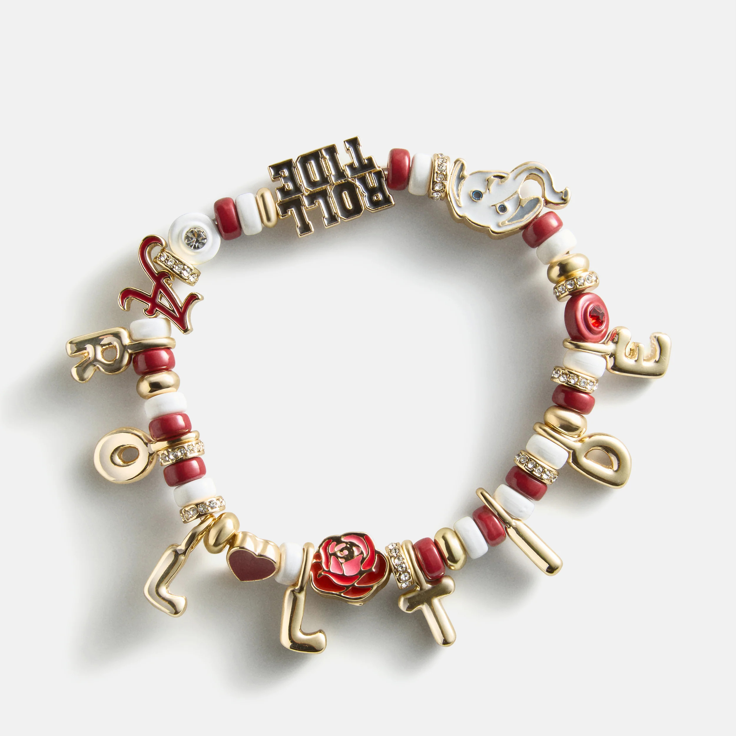 University of Alabama Beaded Charm Bracelet - University of Alabama | BaubleBar