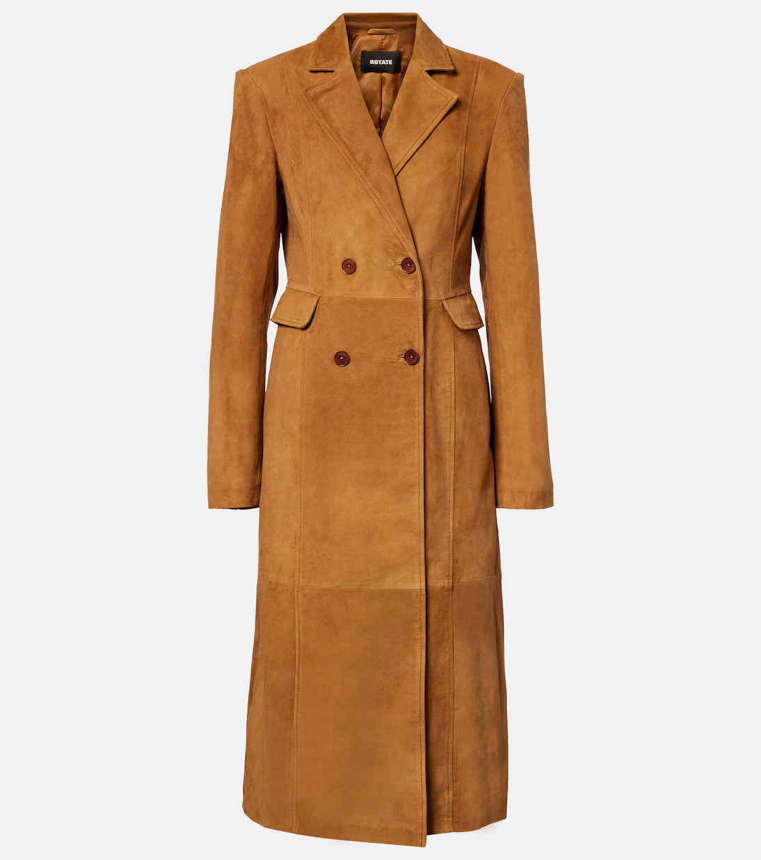 Double-breasted suede coat | Mytheresa (US/CA)