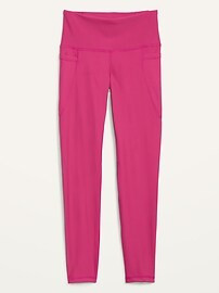 High-Waisted PowerSoft 7/8-Length Side-Pocket Leggings For Women | Old Navy (US)