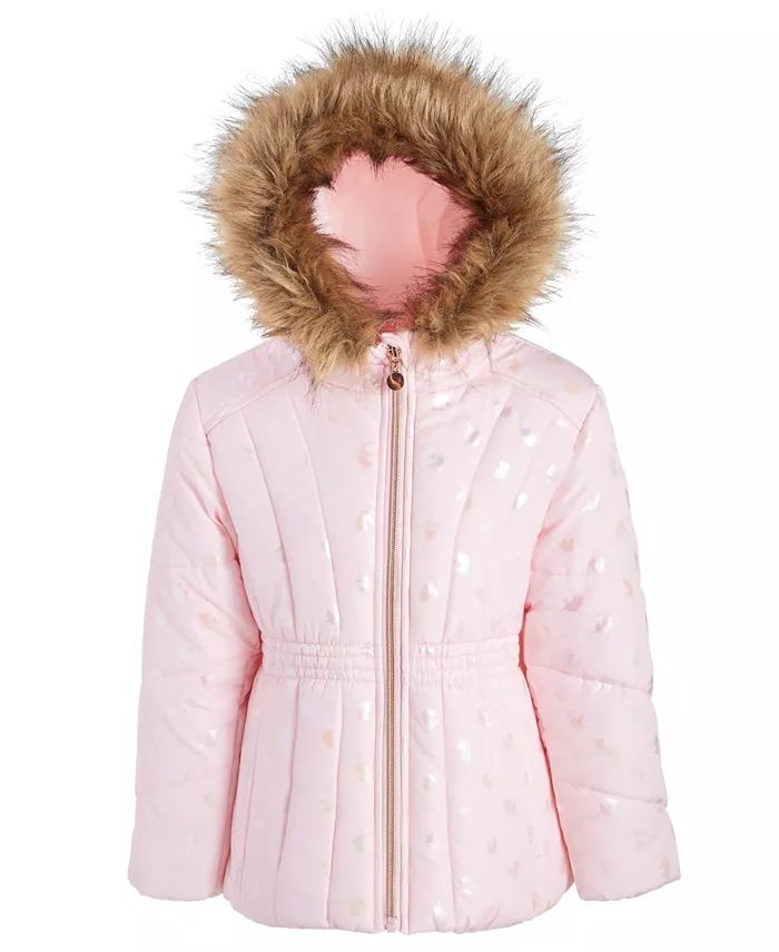 Toddler & Little Girls Foiled Quilted Puffed Jacket | Macy's