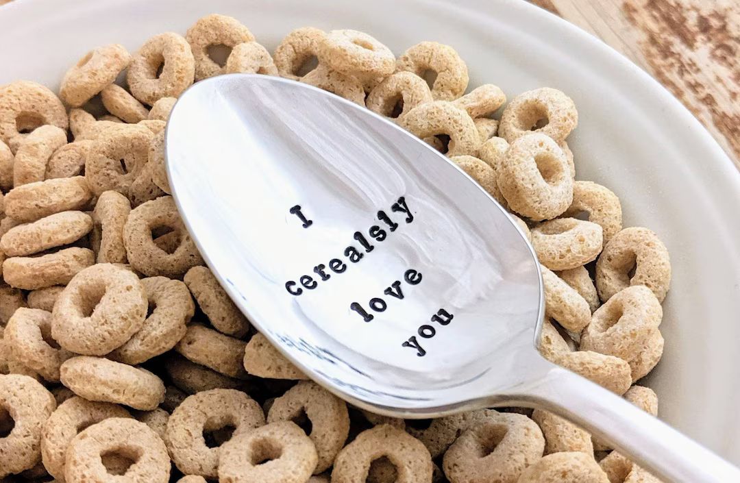I Cerealsly Love You, Stamped Vintage Silver Plated Spoon, I Love You Spoon, Cereal Spoon, Stampe... | Etsy (US)