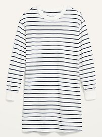 Loose Vintage Striped Long-Sleeve T-Shirt Dress for Women | Old Navy (US)