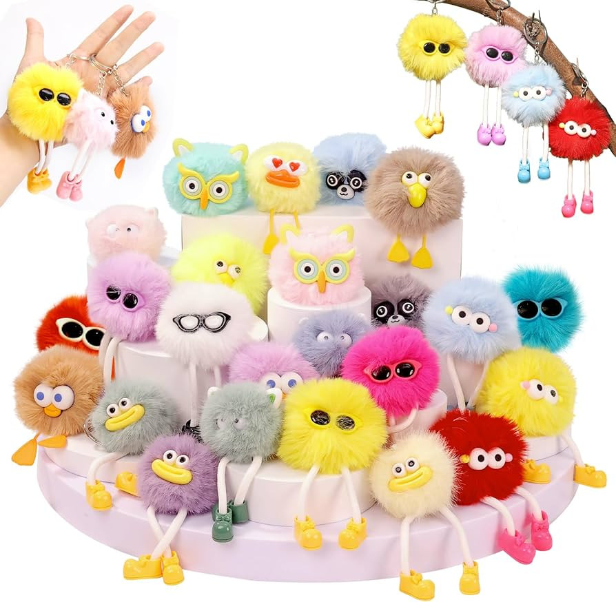 24 PCs Party Favors Keychains - Easter Egg Fillers for Kids Easter Egg Stuffers Classroom Goodie ... | Amazon (US)