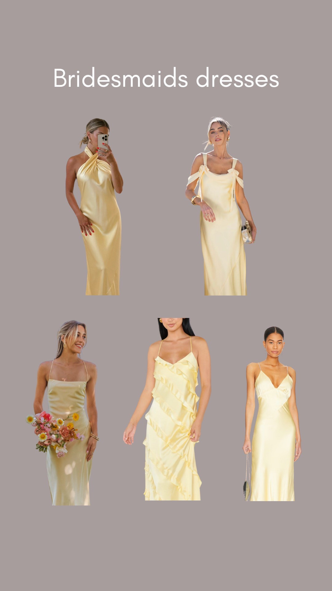 Buttercream bridesmaids dresses

#LTKWedding #LTKSummerEdit