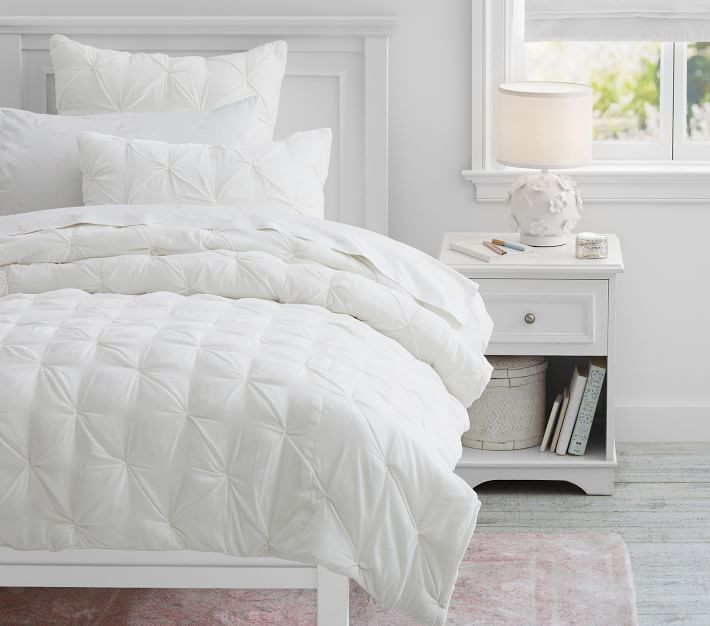 Monique Lhuillier Velvet Pintuck Quilt & Shams | Pottery Barn Kids