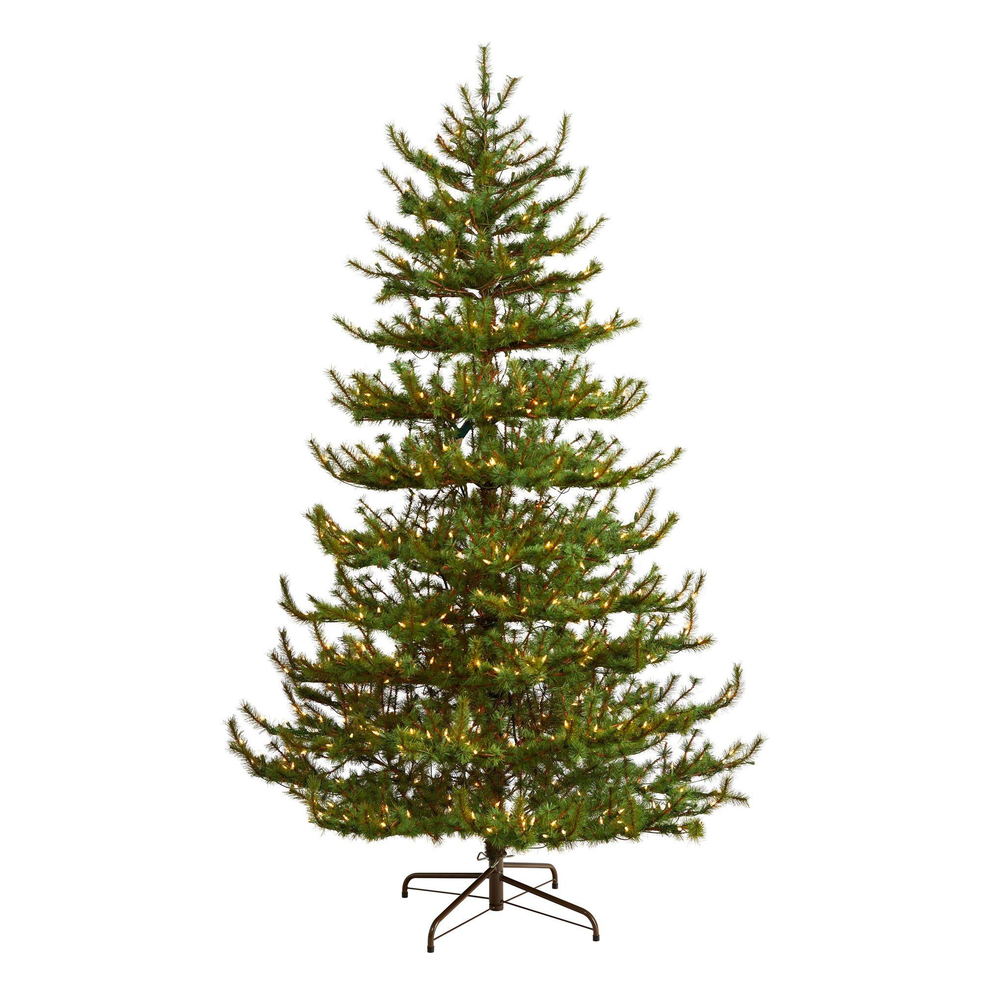 8’ Vancouver Mountain Pine Artificial Christmas Tree with 650 Clear Lights and 2199 Bendable Br... | Nearly Natural