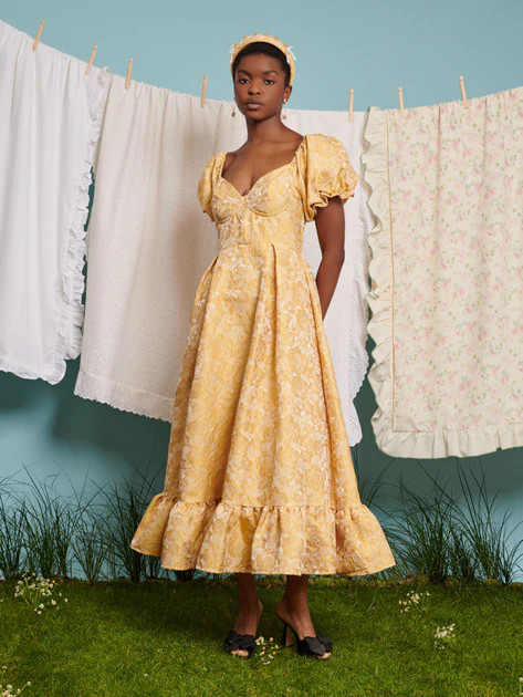DREAM Lemonade Jacquard Midi Dress | Sister Jane (UK)