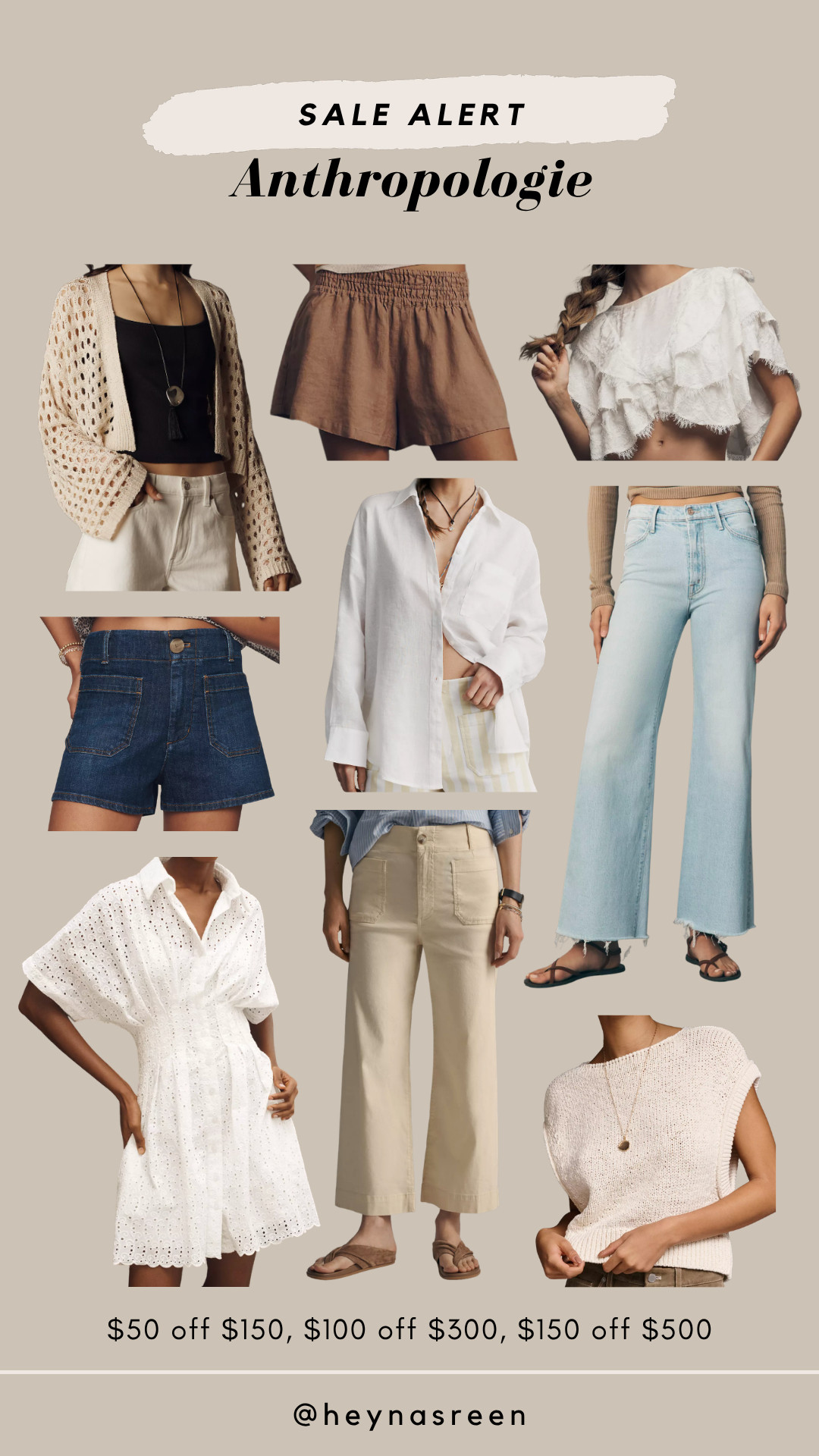 Anthropologie sale! Get $50 off $150, $100 off $300, and $150 off $500. All my favorite spring finds are here! 

 

#LTKSaleAlert