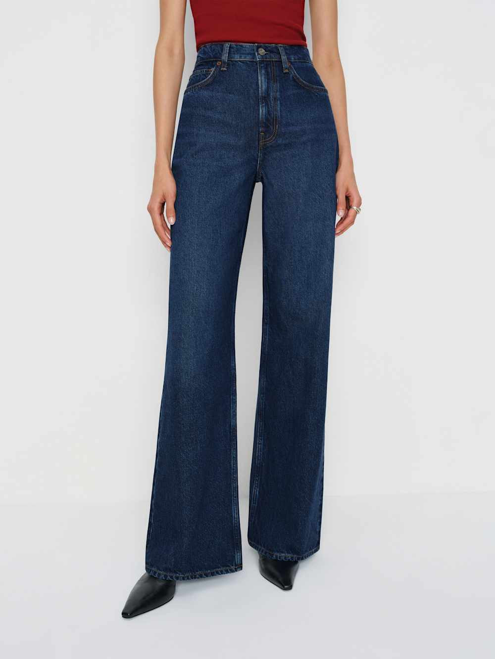 Cary High Rise Slouchy Wide Leg Jeans | Reformation (Global)