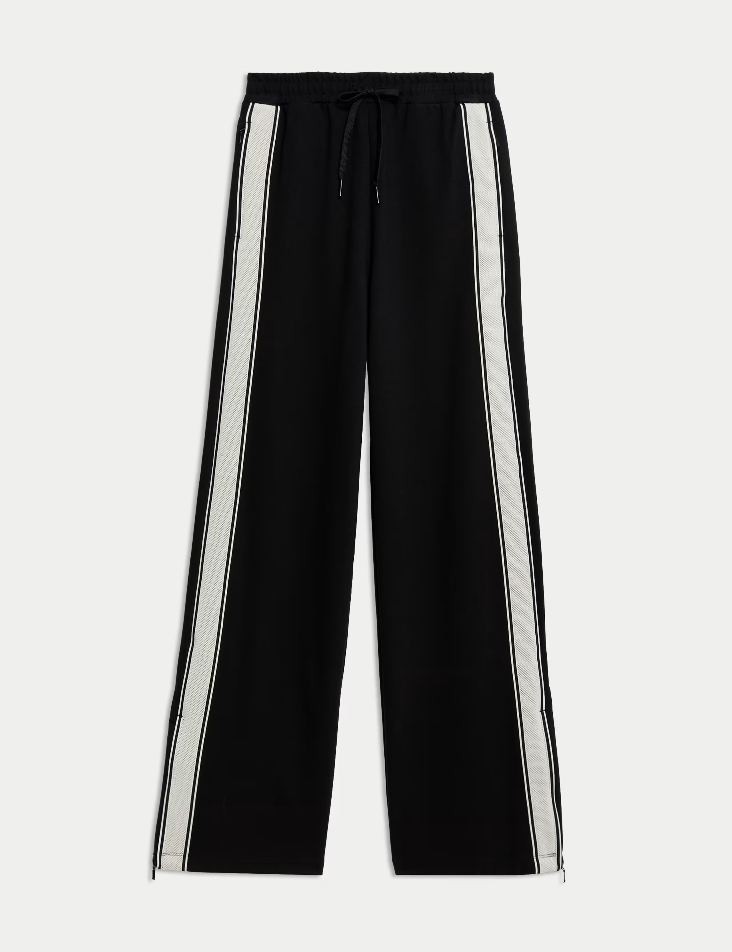 Jersey Side Stripe Wide Leg Trousers | Marks & Spencer (UK)