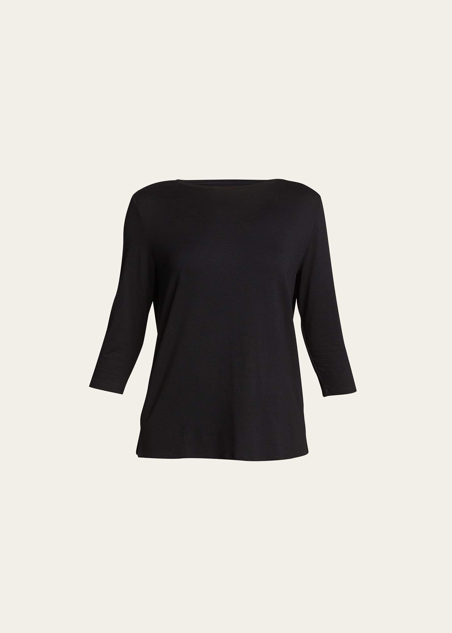Majestic Filatures Soft Touch 3/4-Sleeve Boat-Neck Top | Bergdorf Goodman