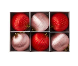 Jillian Harris X CANVAS Satin-Wrapped Christmas Ornaments, 6-pc, 80mm | Canadian Tire