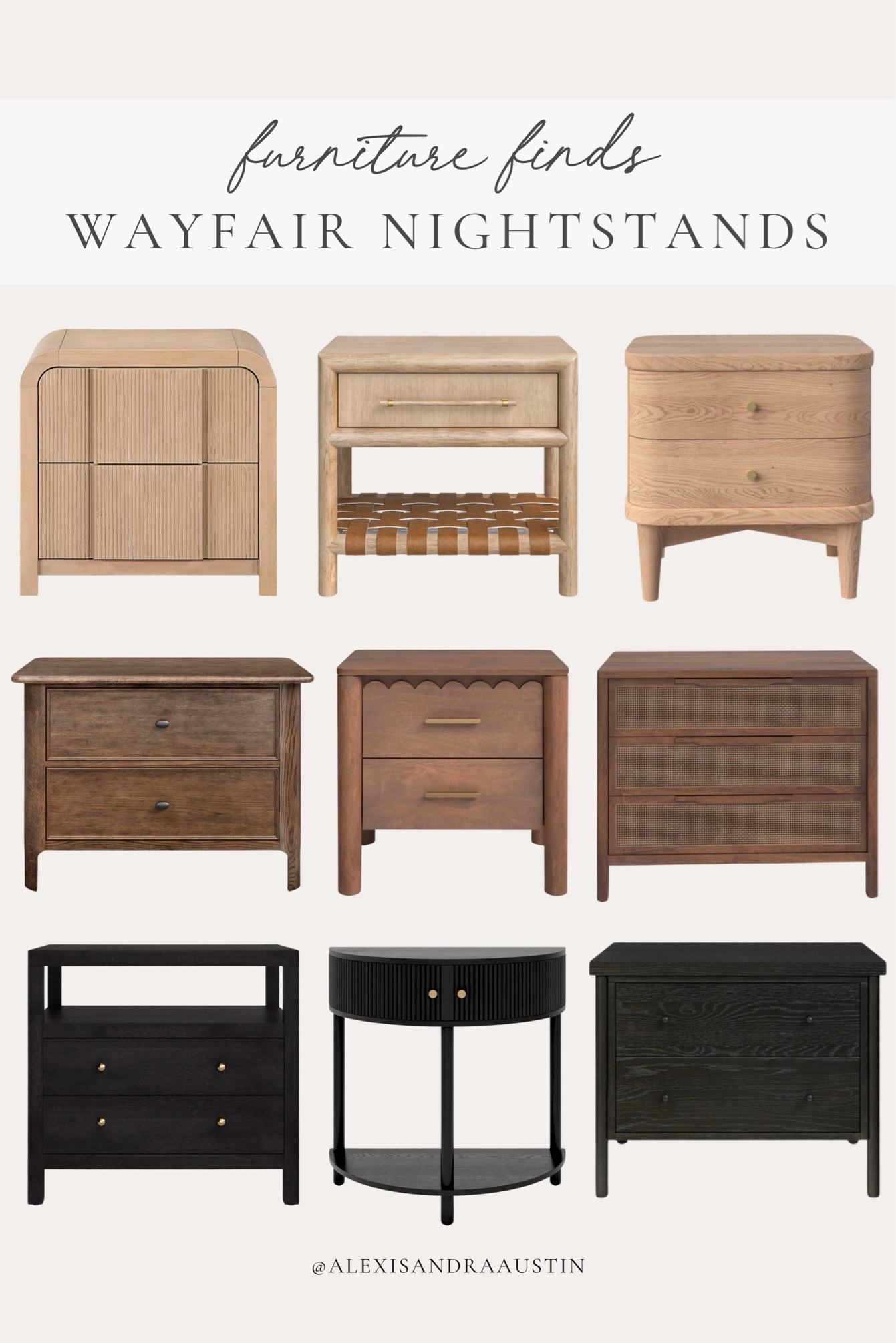 Bedroom style inspo with my favorite nightstand finds from @wayfair, featuring a mix of wood tones for added warmth and contrast. Shop now for a neutral and inviting bedroom space. 

#wayfair #wayfairpartner

Home finds, neutral furniture favorites, home aesthetic, neutral home style, Wayfair, nightstand favorites, two drawer nightstand, bedroom refresh, spring refresh, light and bright, dark and moody, bedside table, shop the look!

#LTKHome #LTKStyleTip #LTKSeasonal