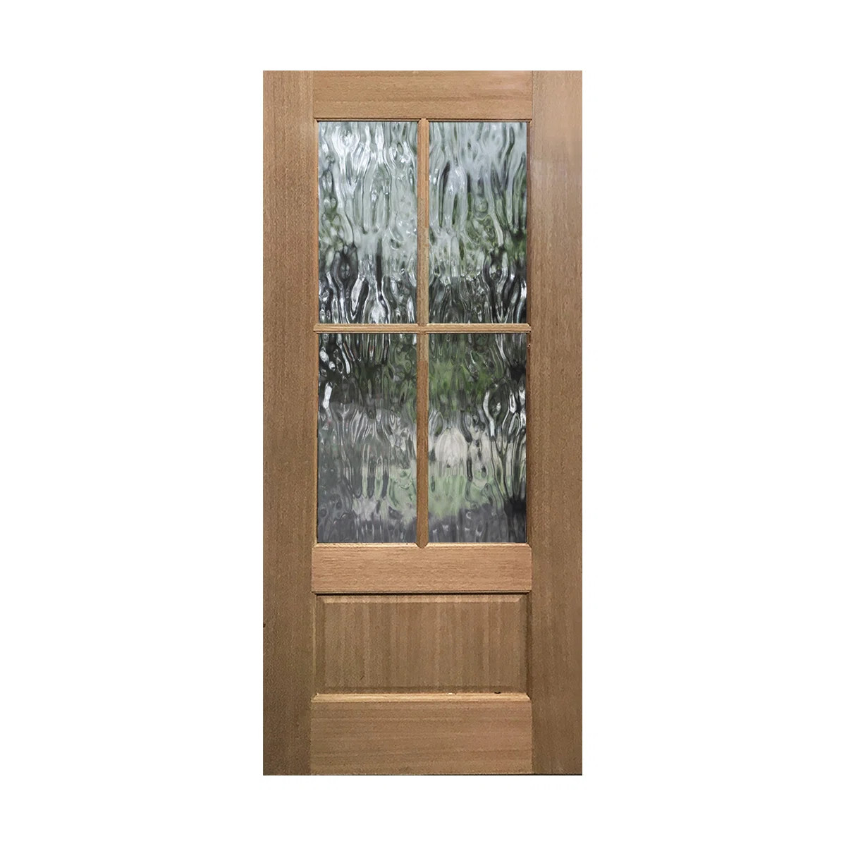 4 Lite TDL Mahogany Slab Front Door | Wayfair North America