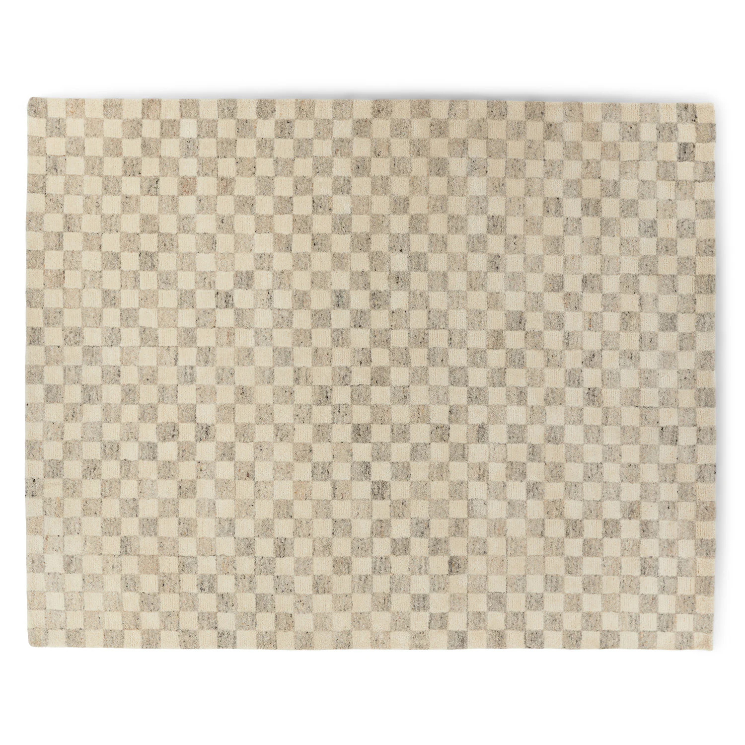 Murray 8 x 10 Wool Rug - Checkered Gray | Article