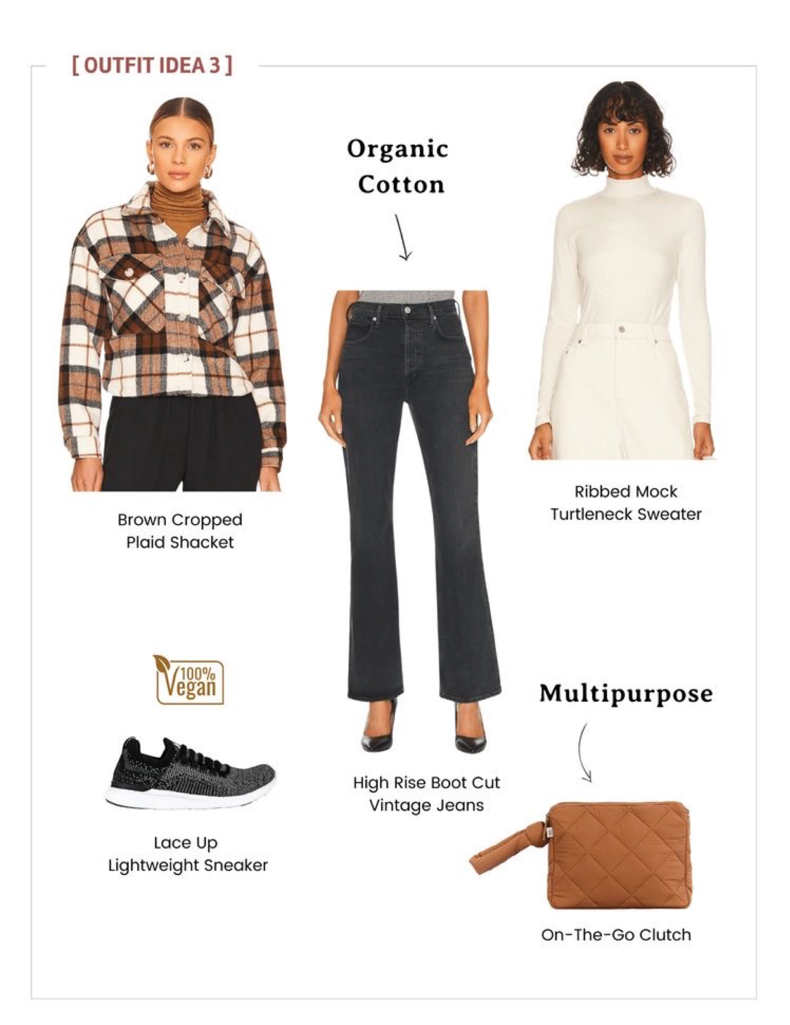 Brown cropped plaid shacket idea 

#LTKstyletip #LTKSeasonal