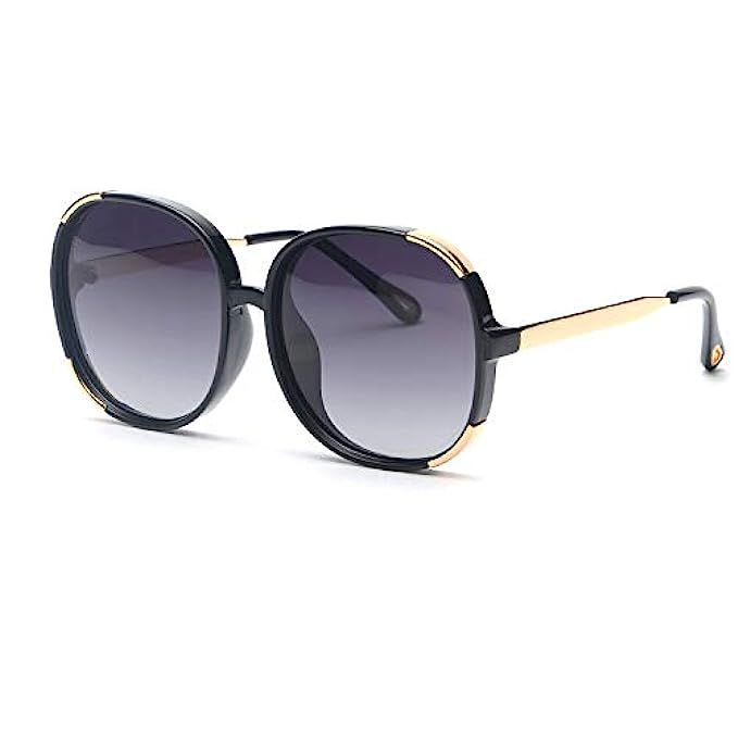 FAGUMA Oversized Round Polarized Sunglasses For Women Brand Designer Shades | Amazon (US)