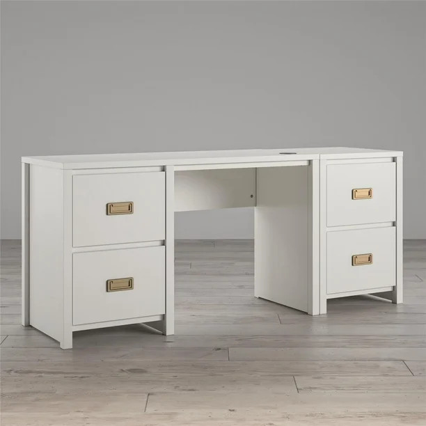 Little Seeds Monarch Hill Haven Single Pedestal Desk & Nightstand | Walmart (US)