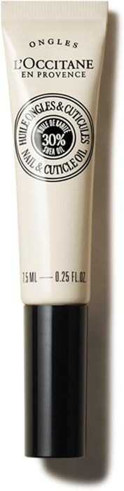 L'OCCITANE Shea Nail & Cuticle Oil, Nourishing Brush-On Moisture for Stronger & Healthier Nails, Hydrating Care for Manicures with Almond Oil, Vegan | Amazon (US)