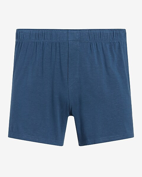 Linen-blend 4" Pajama Boxers | Express