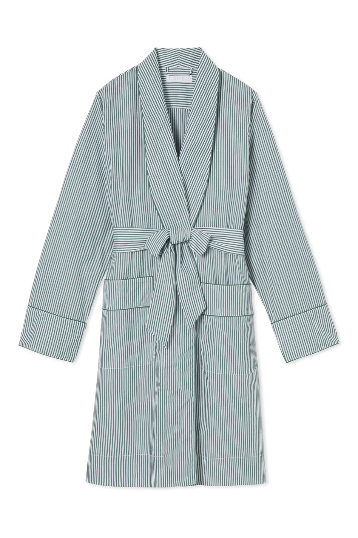 Poplin Robe in Evergreen | Lake Pajamas
