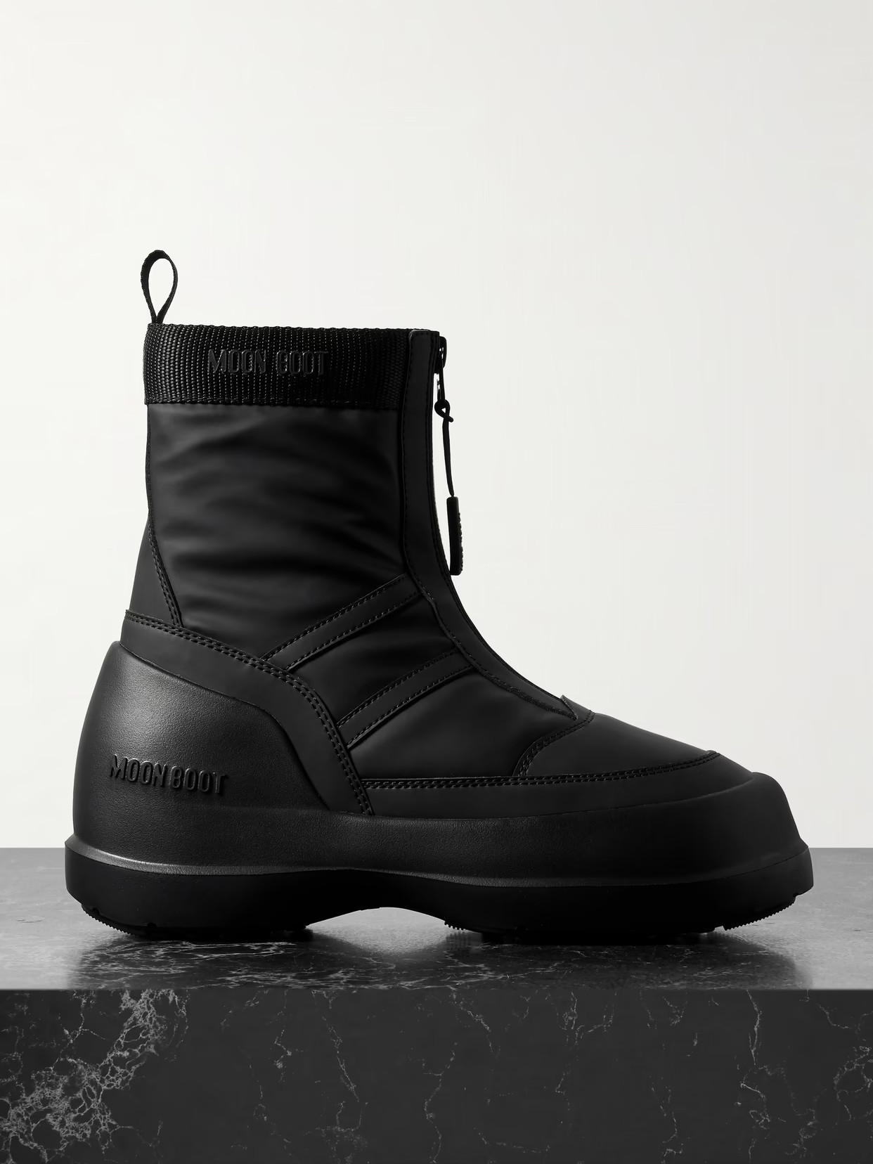 Moon Boot - Luna Shell Snow Boots - Black | NET-A-PORTER (US)