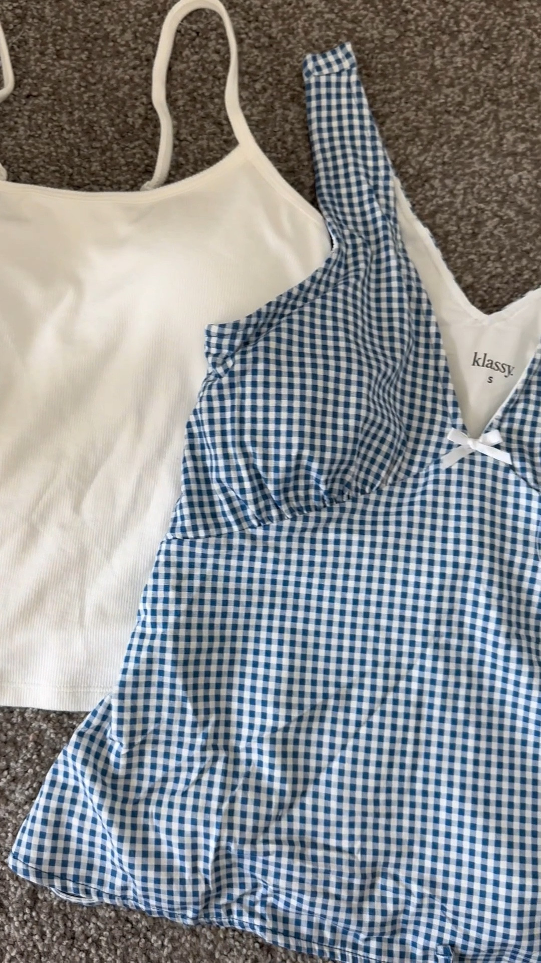 new Klassy staple pieces to add to your closet !! 🛍️ both size small

• ribbed brami tank
• v-neck tank

#LTKStyleTip #LTKU #LTKSeasonal