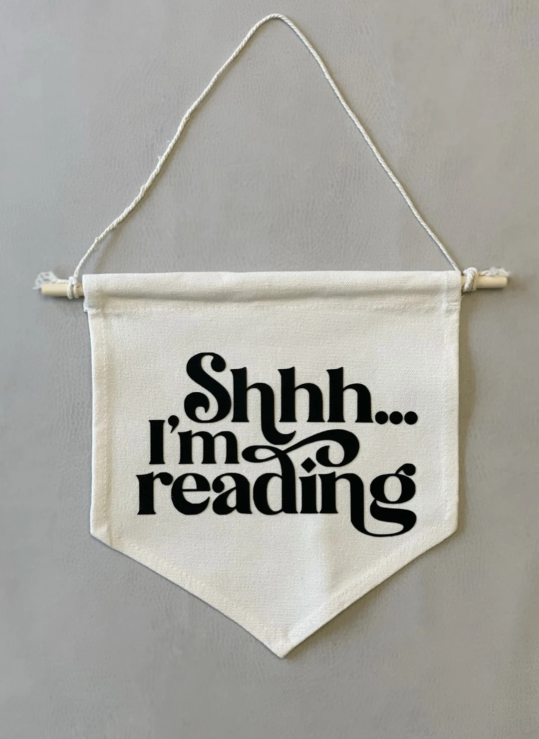 Shhh I’m Reading Wall Banner, kids Flag, Canvas Banner, Playroom decor, Nursery Decor | Etsy (US)