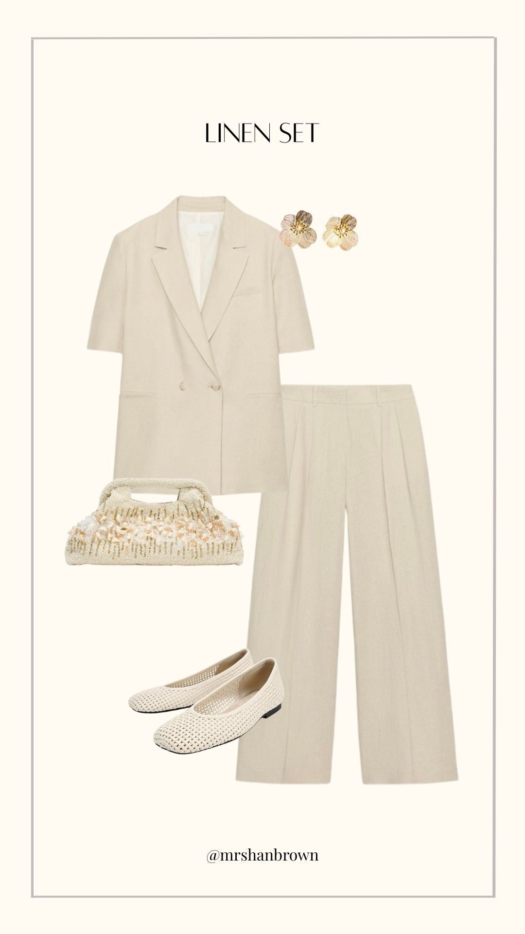 A perfect summer suit 🙏🏼

Matching set, linen suit, co-ord, shell clutch bag, ballet flats, neutral outfit 

#LTKuk #LTKstyletip #LTKspring