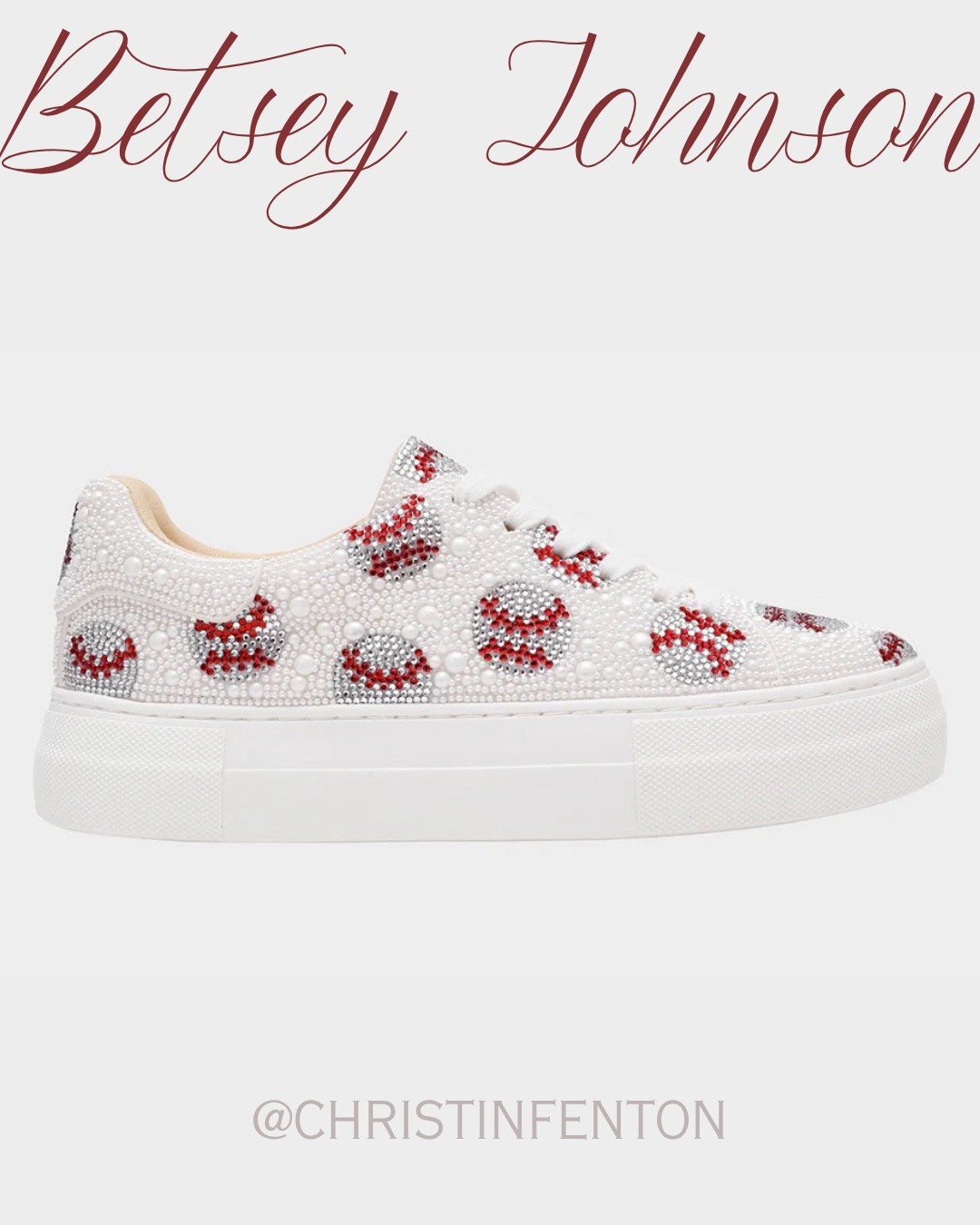Betsey baseball sneakers ❤️🇺🇸🤍⚾️
