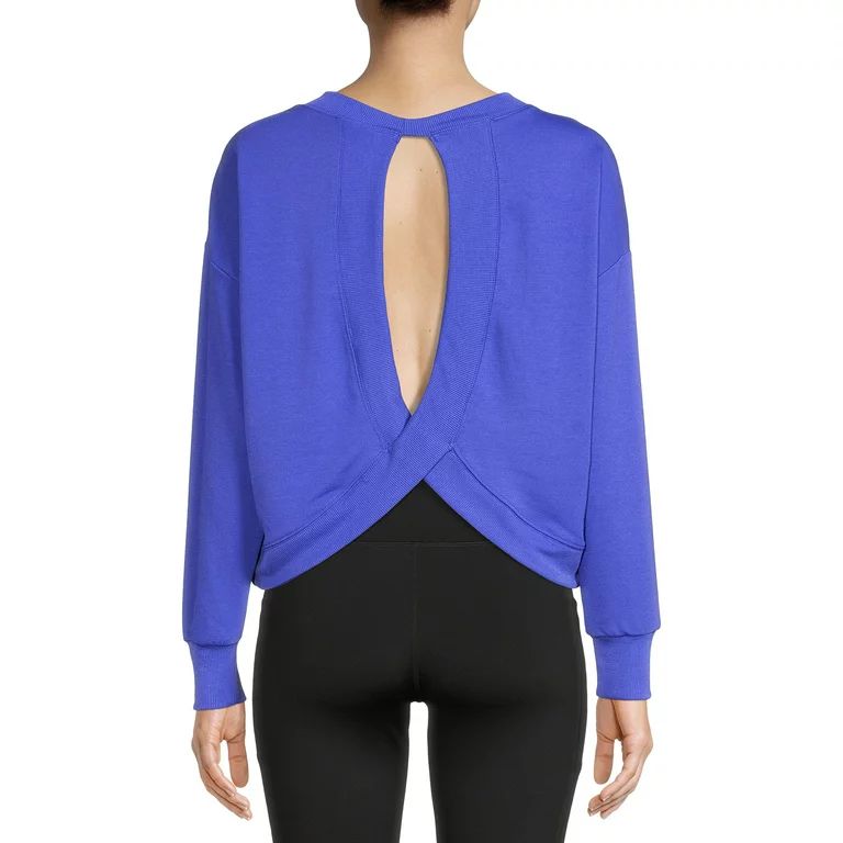 Avia Women's Long Sleeve Cutout Back Sweatshirt - Walmart.com | Walmart (US)