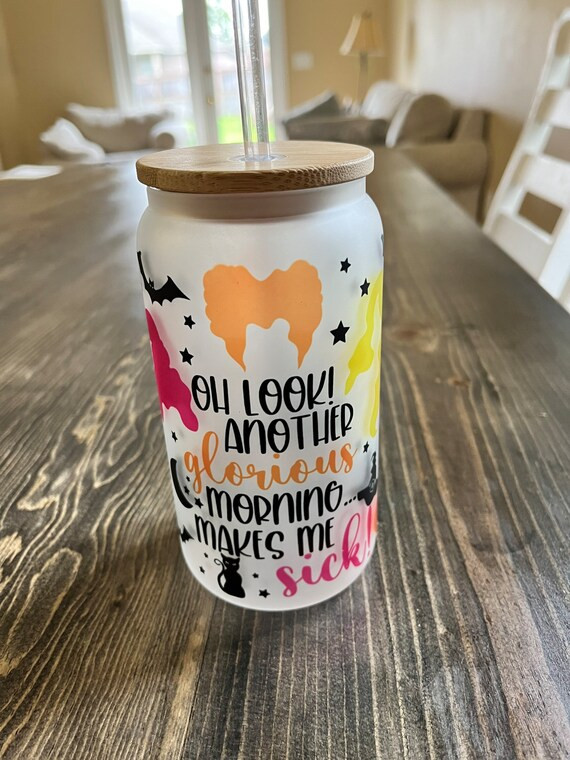 Hocus Pocus 16 Oz. Glass Can - Etsy | Etsy (US)