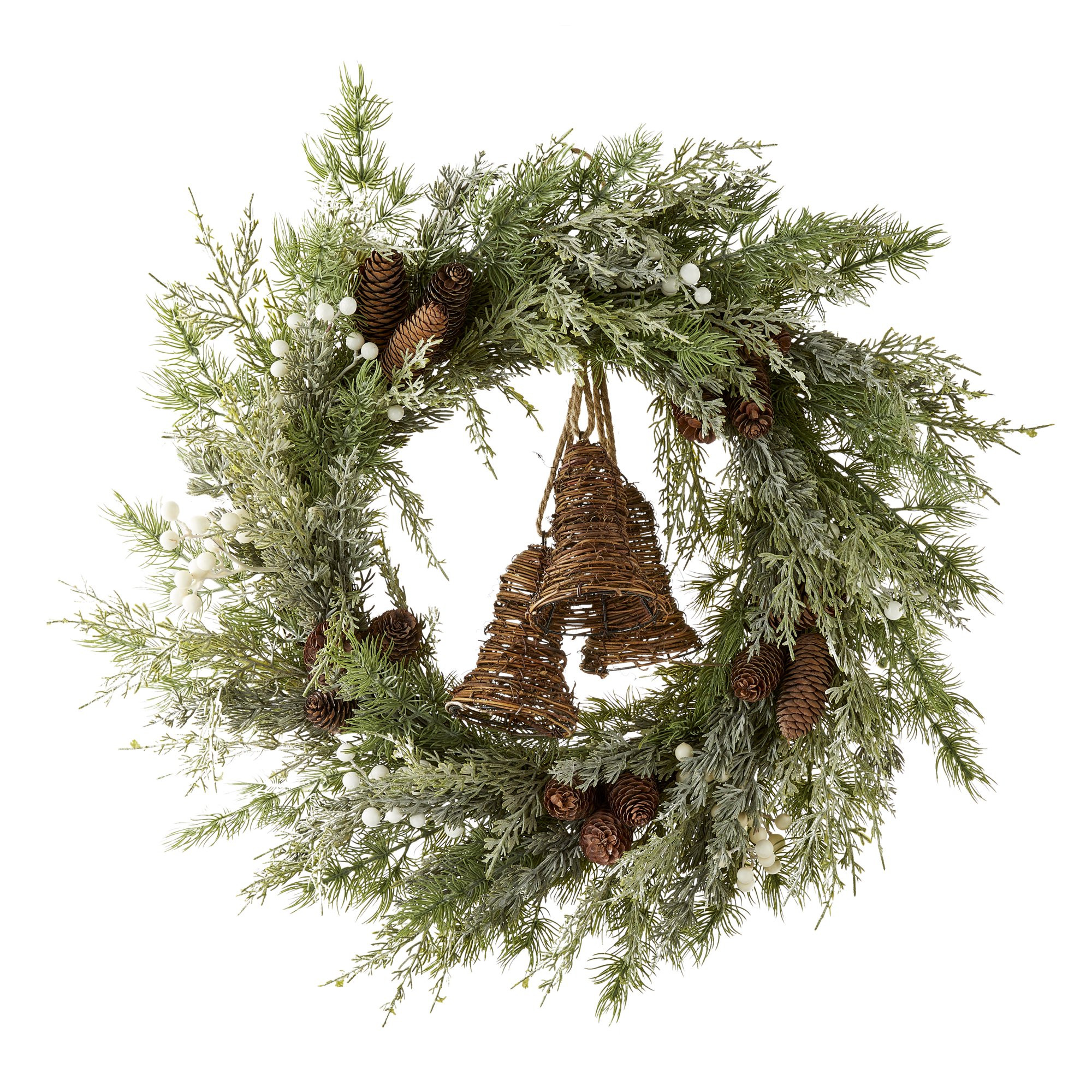 Wreath with Bells, 24in, Holiday Time | Walmart (US)
