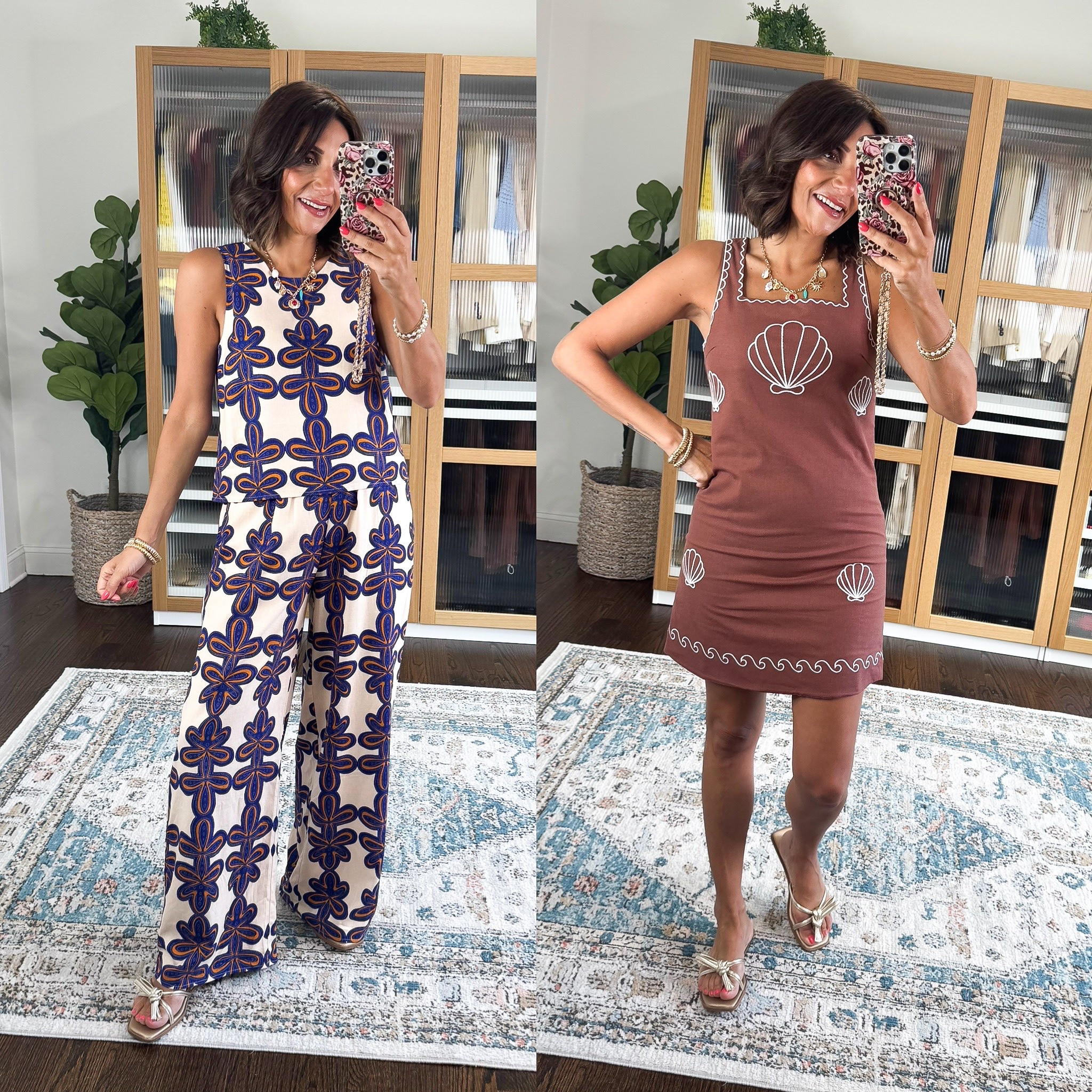 The prettiest vacation pieces from @Avara 
Wearing small in dress but would have preferred medium 
Wearing small in set

#LTKootd #LTKTravel #LTKOver40