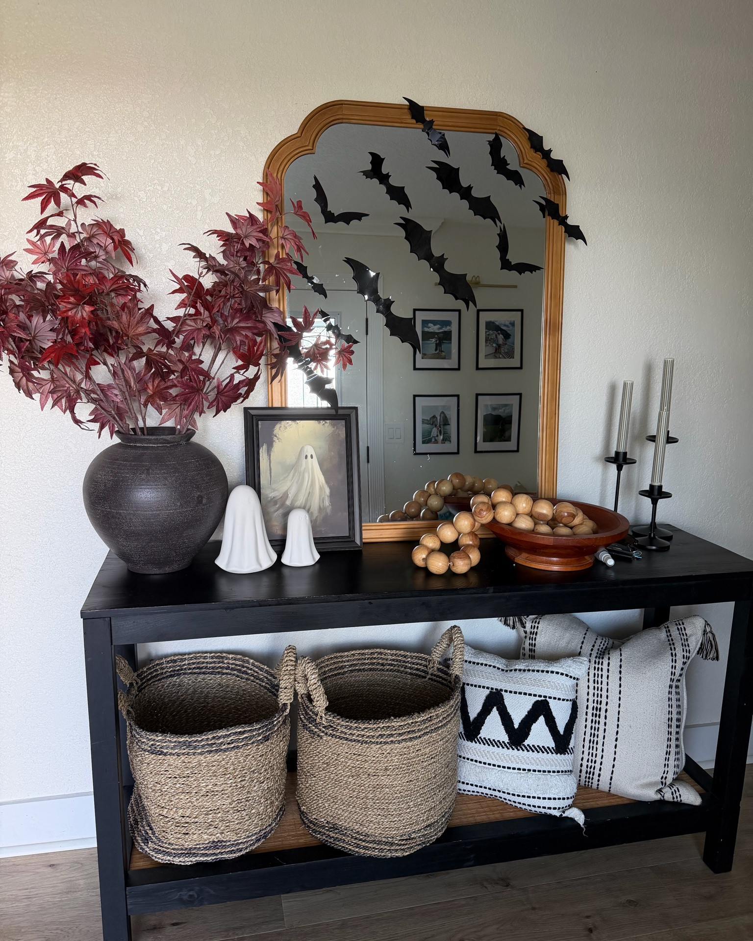 Halloween decor but make it chic 👻🦇 A few spooky touches were all I needed to turn our entryway into Halloween mode. The bats + floating candles might be my favorite part!

Halloween home decor • Amazon Halloween decor • Halloween entryway • spooky chic decor • floating candles • Halloween doormat • fall home decor • affordable Halloween decor

#LTKHome #LTKSeasonal #LTKSaleAlert