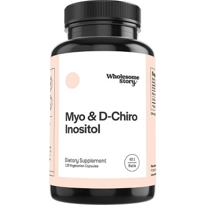 Wholesome Story Myo-Inositol & D-Chiro Inositol Capsules, Supports Healthy Hormone Levels, Menstr... | Target
